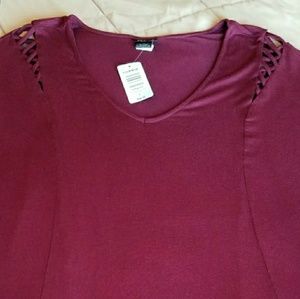 Torrid Lattice Accent Top Sz 2/2X BNWT